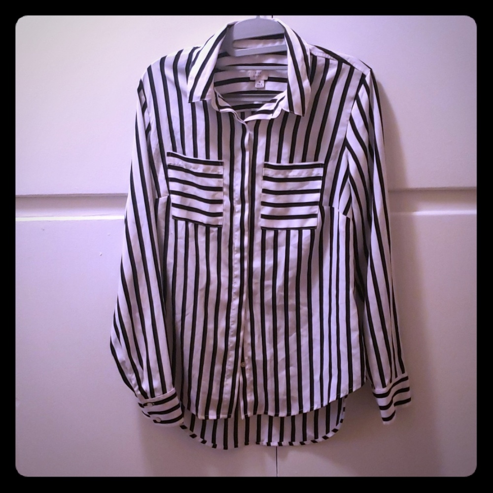 Black & White long sleeved shirt
